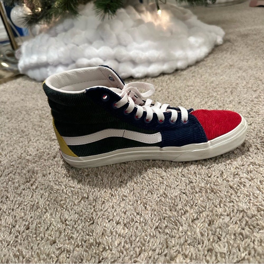 Vans Sk8-Hi Colorblock Mixed Corduroy Sneakers - Picture 7 of 16